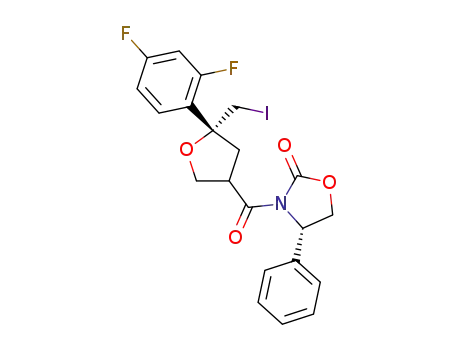 (4S)-3-{[(5R)-5-(2,4-difluorophenyl)-5-(iodomethyl)tetrahydrofuran-3-yl]carbonyl}-4-phenyl-1,3-oxazolidin-2-one